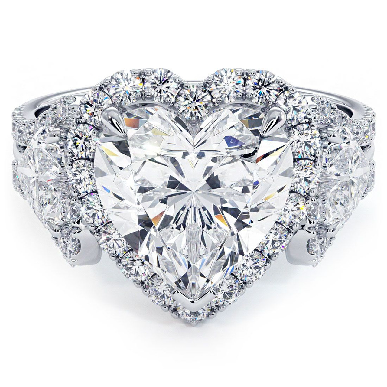 Atmos Heart Round Two Stone Diamond Ring – Verlas